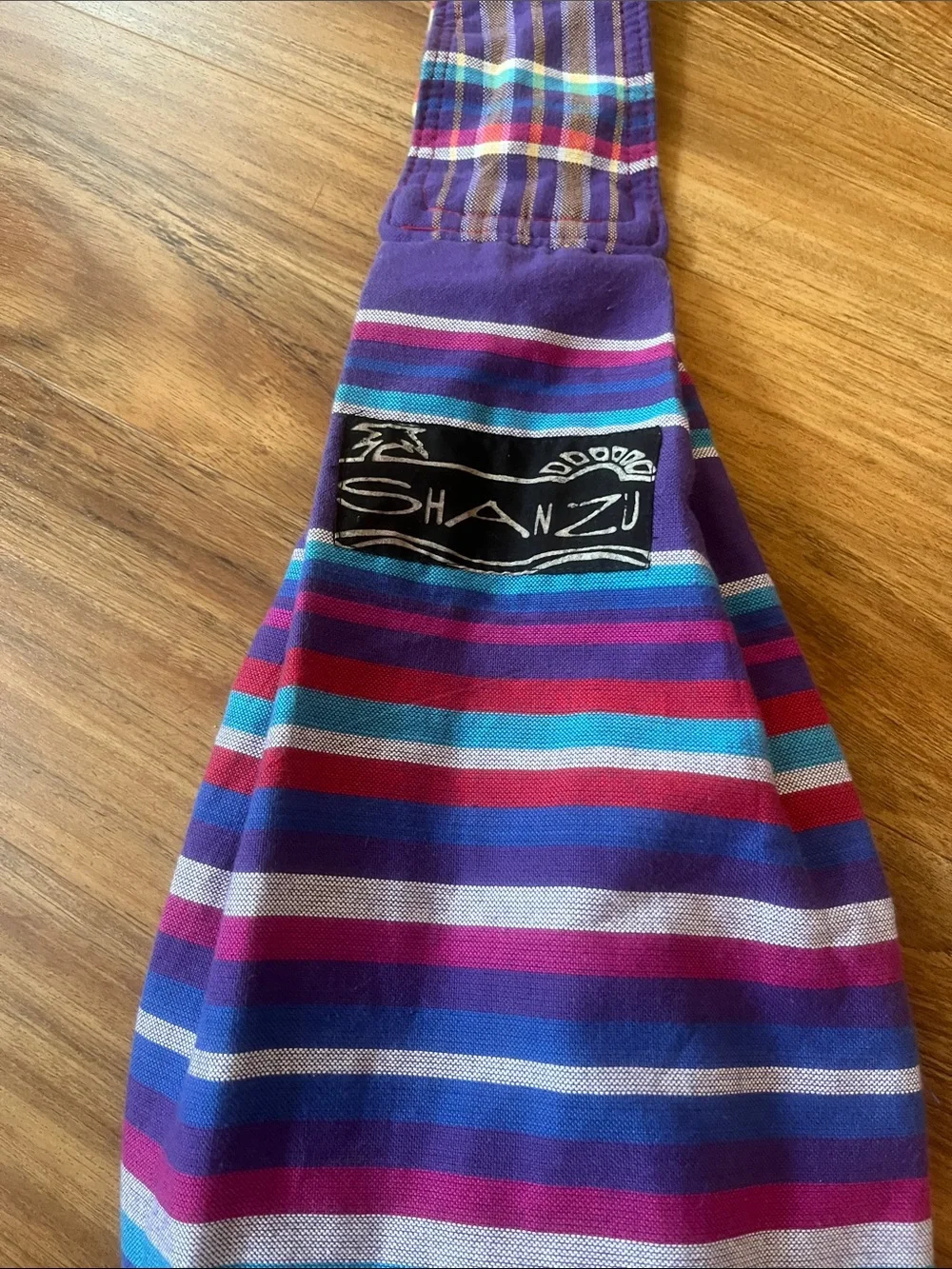SHANZU Striped Crossbody Sling Bag (Purple, Blue, Teal, Pink, Red)